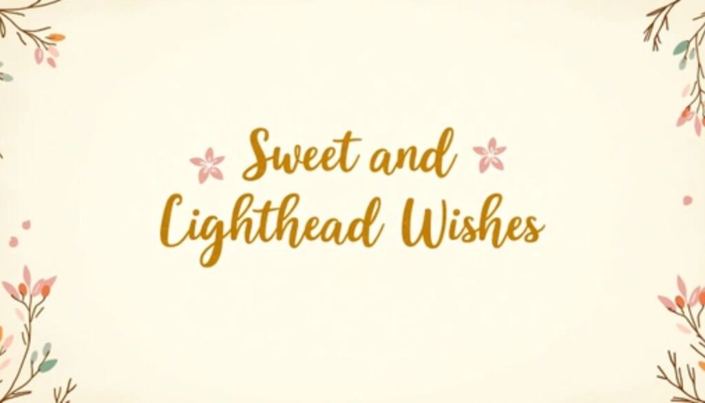 Sweet and Lighthearted Wishes