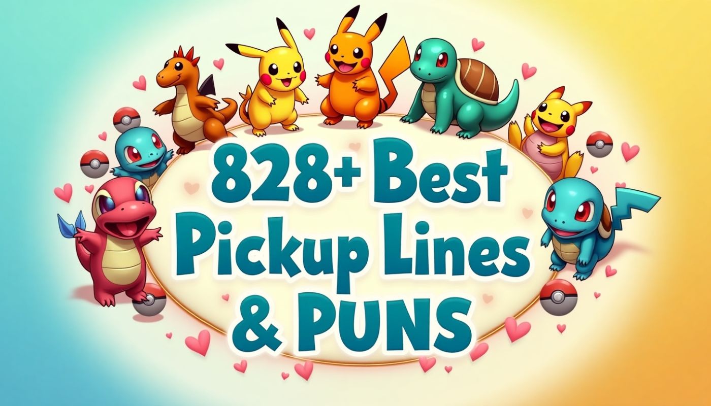 828+ Best Pokemon Pickup Lines & Puns 2025